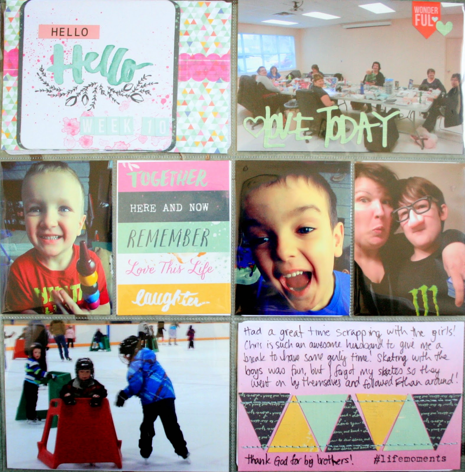 My Life on Paper Scrapbook Nerd Challenge Use 6x6 paper pads