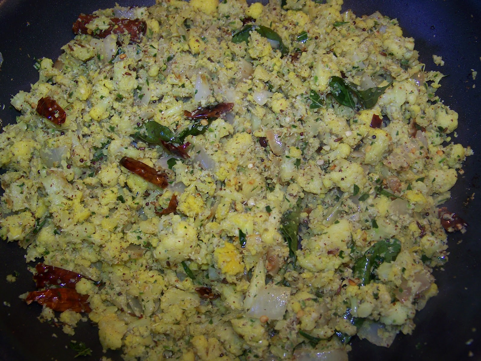 Kitchen Simmer Cauliflower Mellun (Sri Lankan Curry)