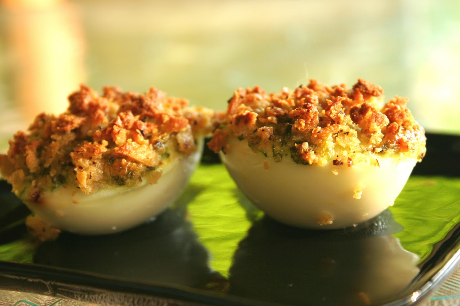 Effortnesslessly Corn Tortilla Crusted Eggs