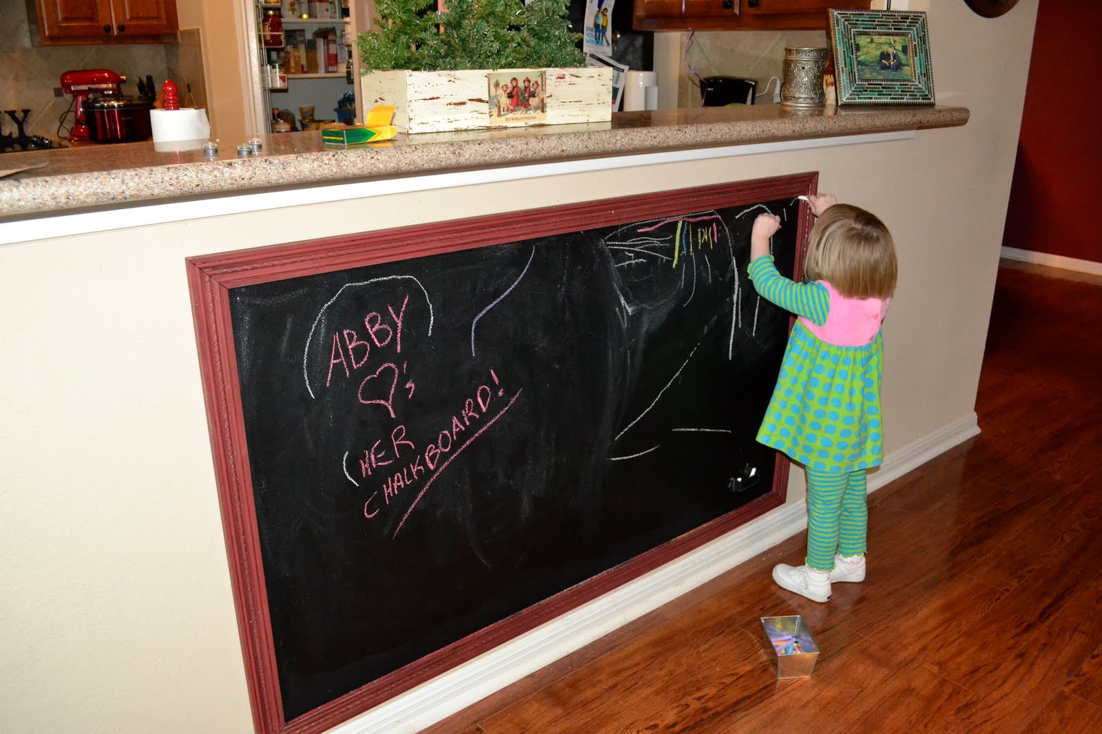Your Little Birdie DIY Large Framed Chalkboard