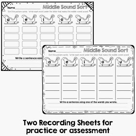 Classroom Freebies Too: Middle Vowel Practice