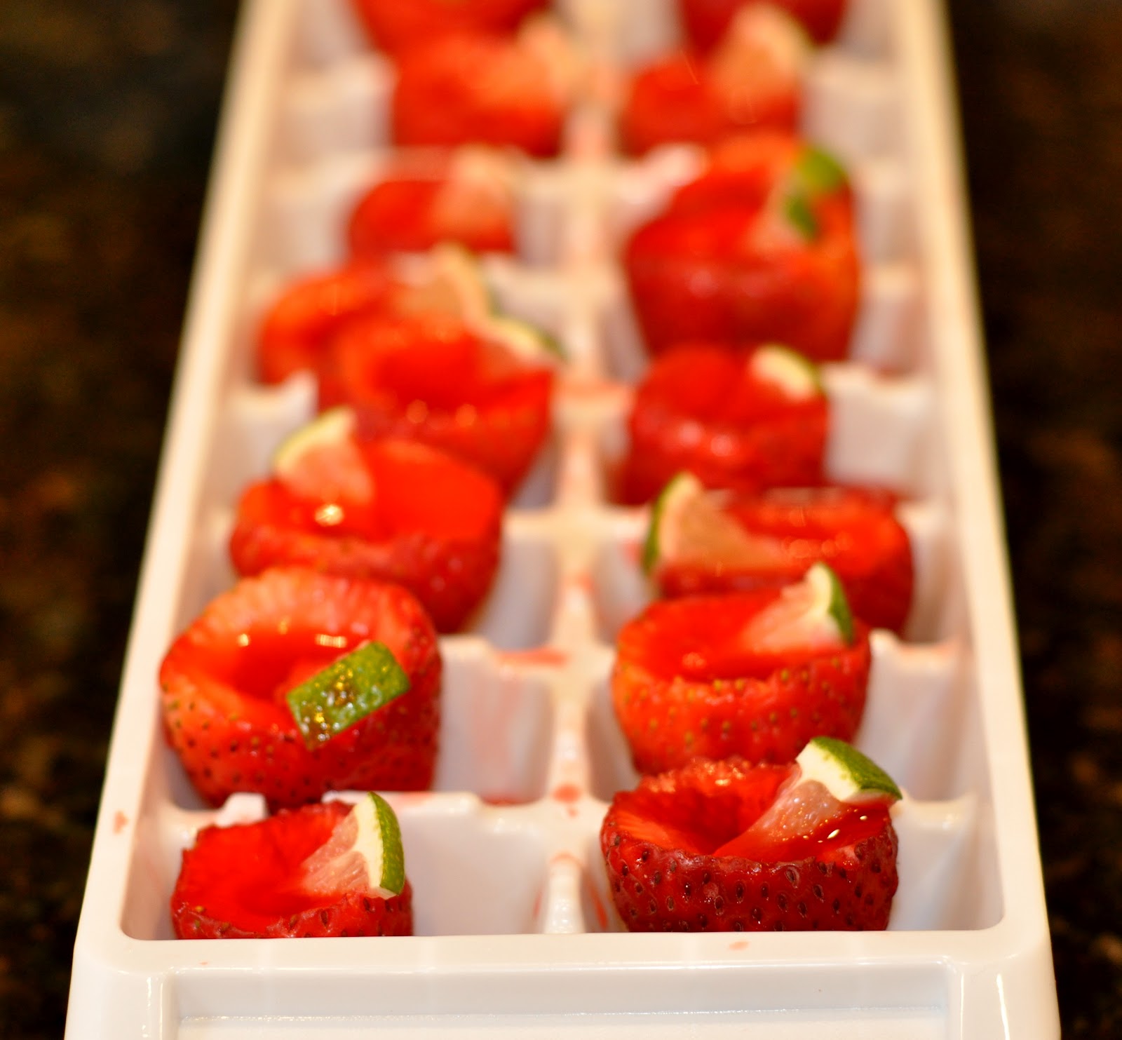 Party with Leah Strawberry Daiquiri Jello Shots