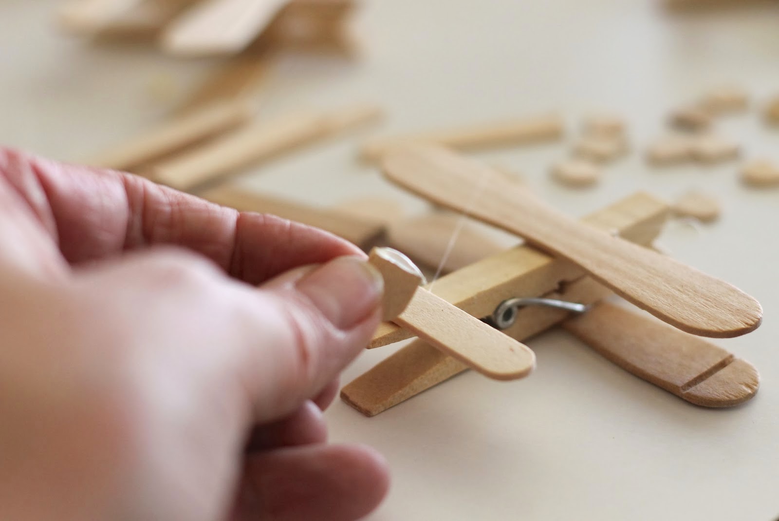 DIY Clothespin and Popsicle Stick Airplane The Idea King
