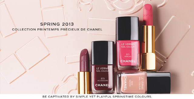 Chanel collezione primavera 2013 spring collection printemps precieux de chanel poudre signée rouge allure velvet l'eclatante la favorite le vernis fracas emprise accessoire