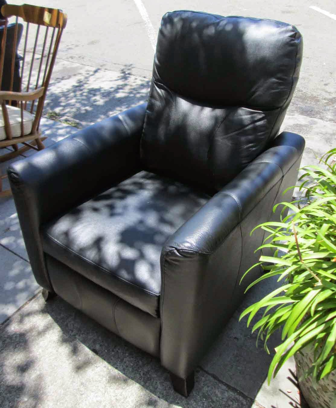 UHURU FURNITURE & COLLECTIBLES: SOLD Slim and Sleek Faux Leather Recliner - $1151113 x 1353