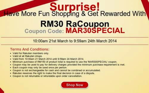 1000Savings.com: Rakuten Malaysia: Get Instant RM30 OFF Your Purchase