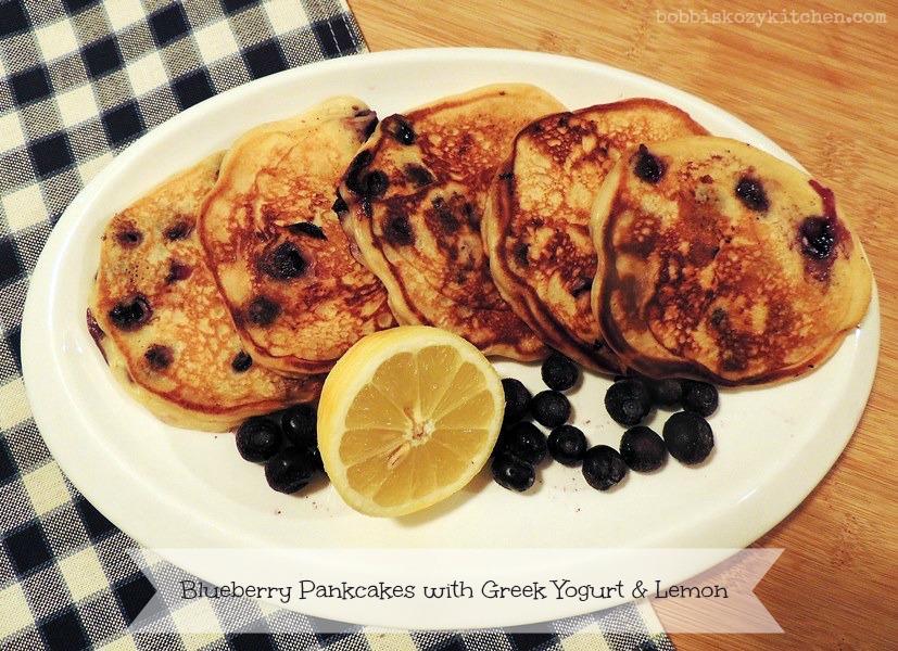 Blueberry Pancakes with Greek Yogurt and Lemon Bobbi's Kozy Kitchen
