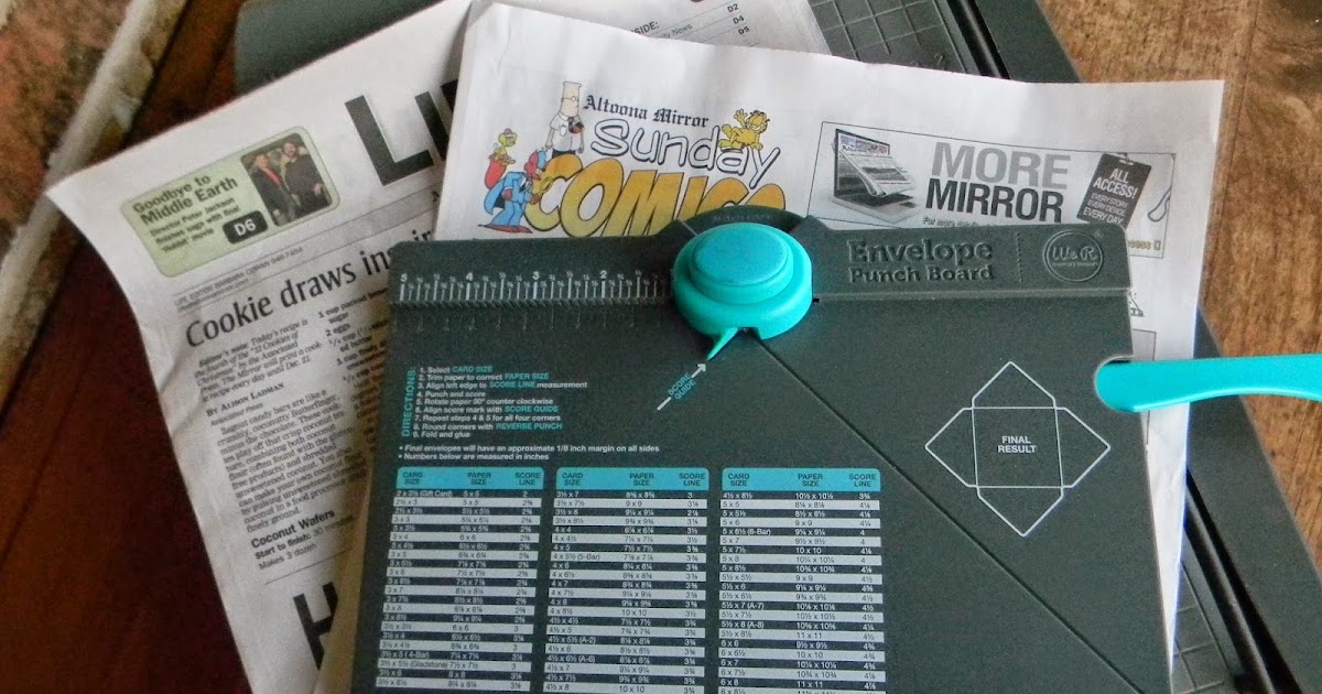 Artistic Endeavors 101 Envelopes Made From Newspapers