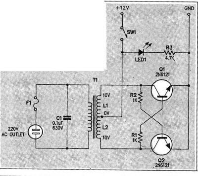 Simple Micro Inverter circuit DC voltage AC 12v x110v | Electronic