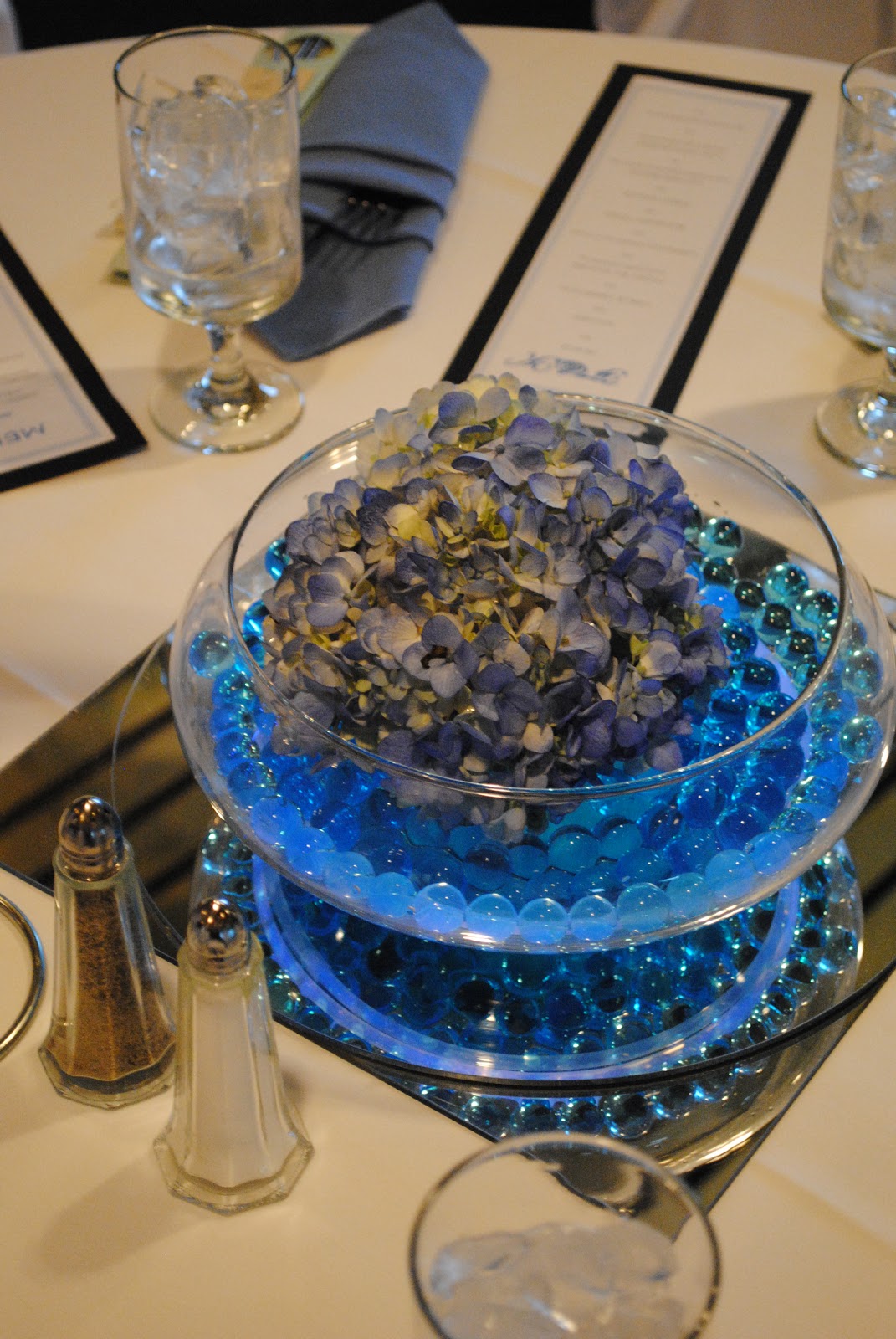Bicoastal Bride Décor Inspiration DIY Water Bead & Hydrangea Centerpiece