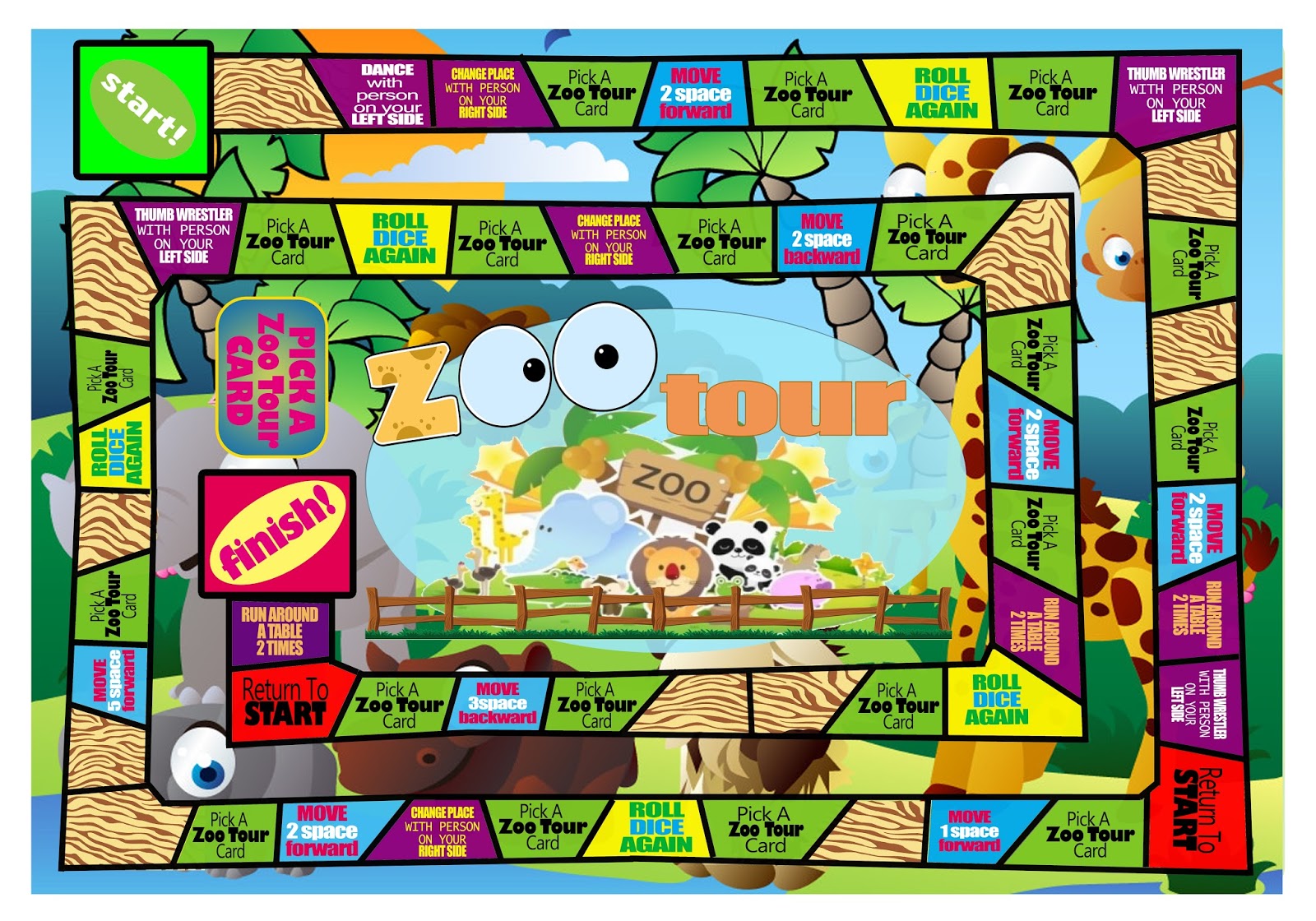 AMIRULRAFIQ KAMARUDDIN PROJECT serious game board game ZOO TOUR