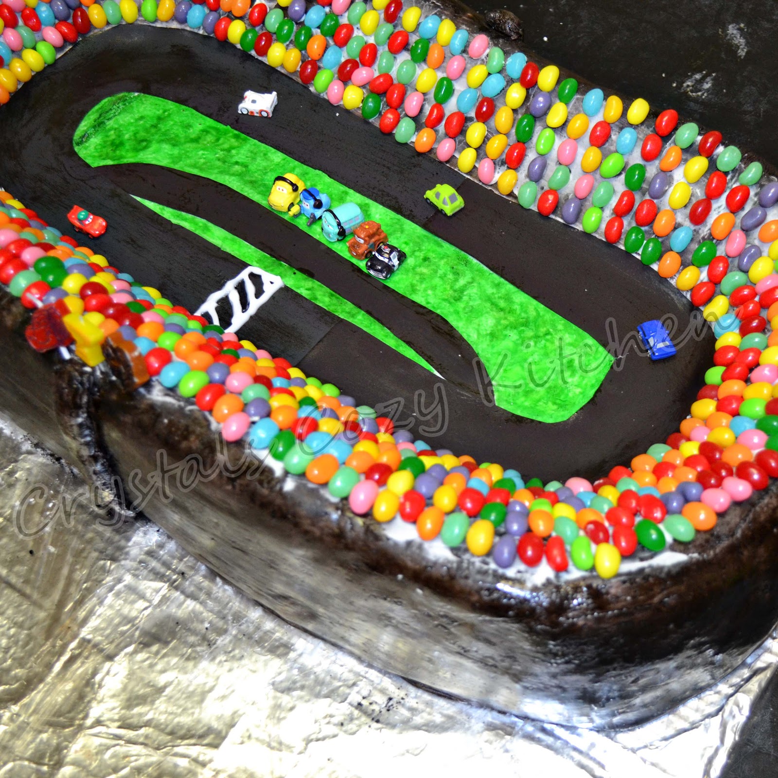 Easy Race Track Birthday Cake Easy Race Track Birthday Cake