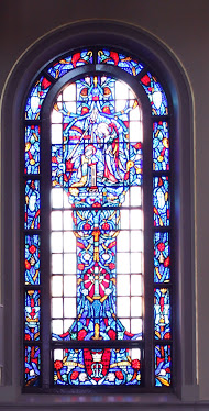 Stained Glass Window At Saint Sebastian's Church.