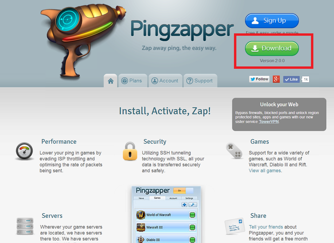 pingzapper add game pingzapper add game