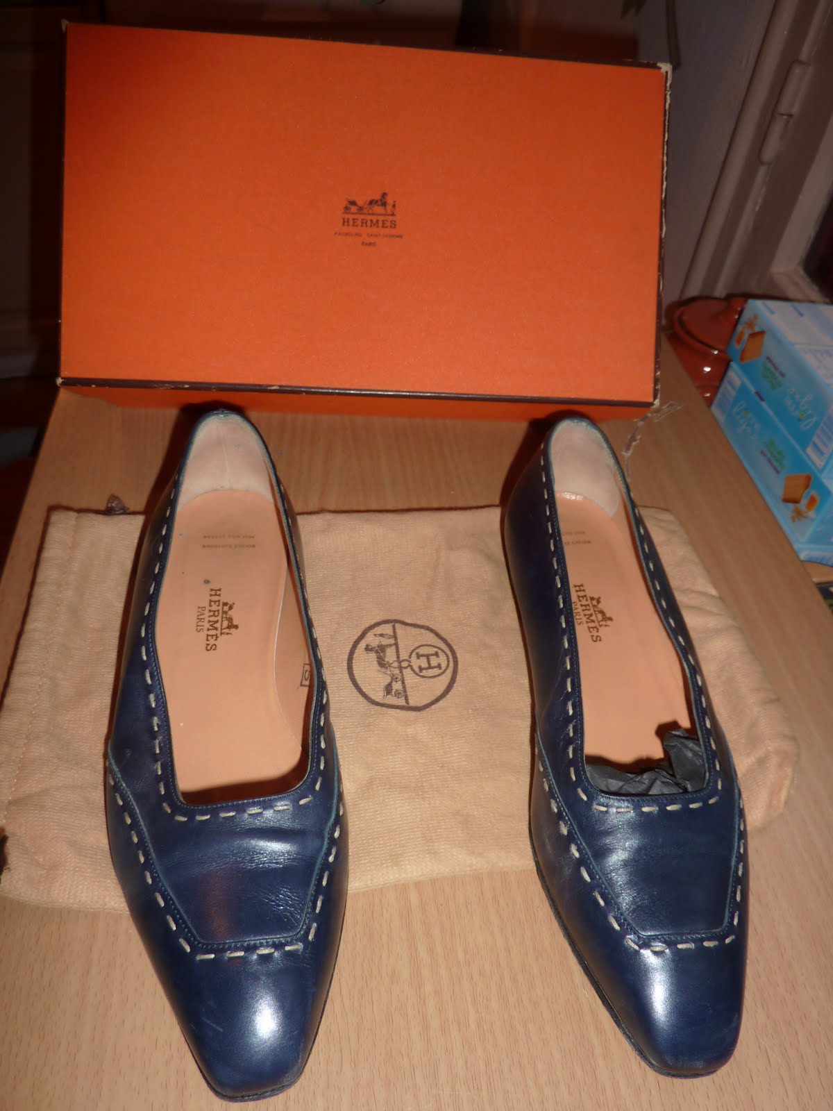 escarpins bleu marine pas cher