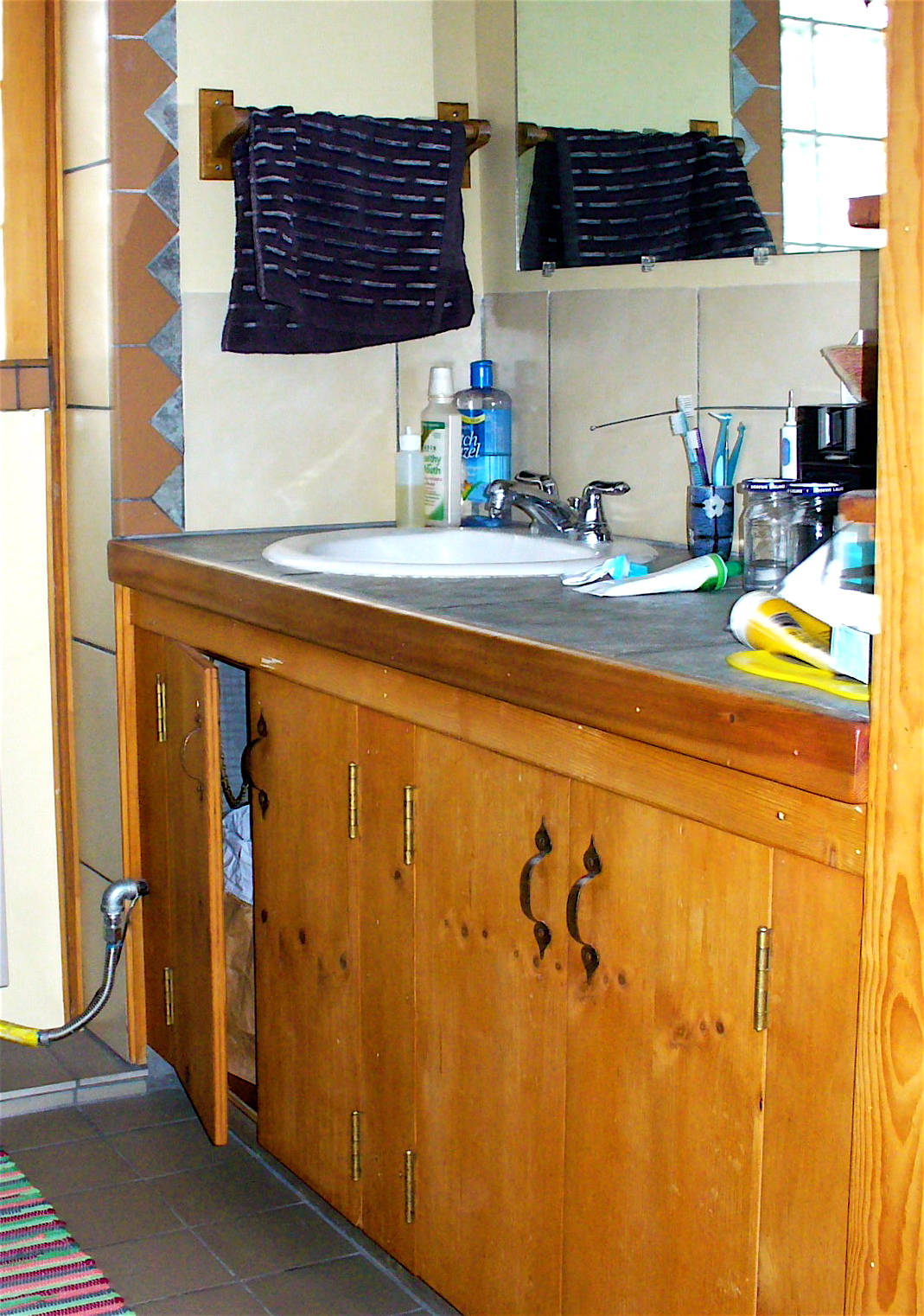 Bathroom vanities with sinks This is another bathroom that I did.