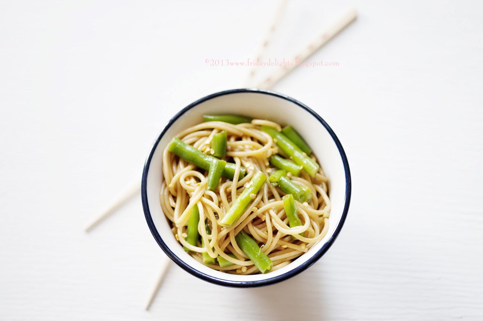 Lo Mein Noodles with Green Beans