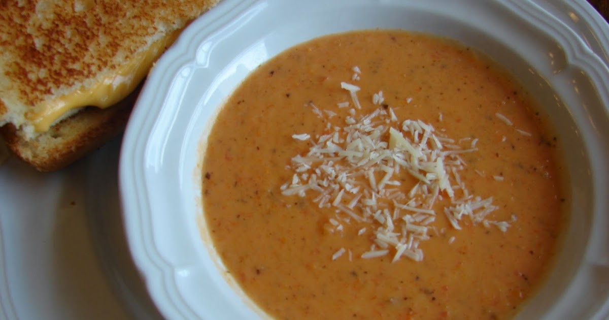 A Bear in the Kitchen Crock Pot Creamy Tomato Basil Soup