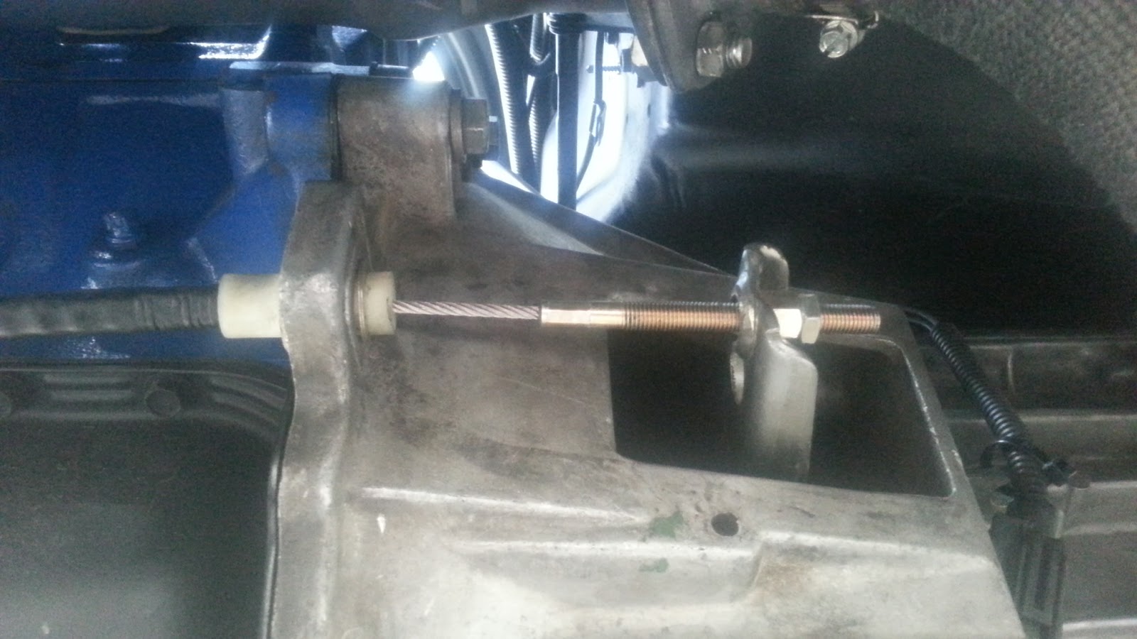 LeLu's 66 Mustang New 10.5" Ford Racing Clutch Installed