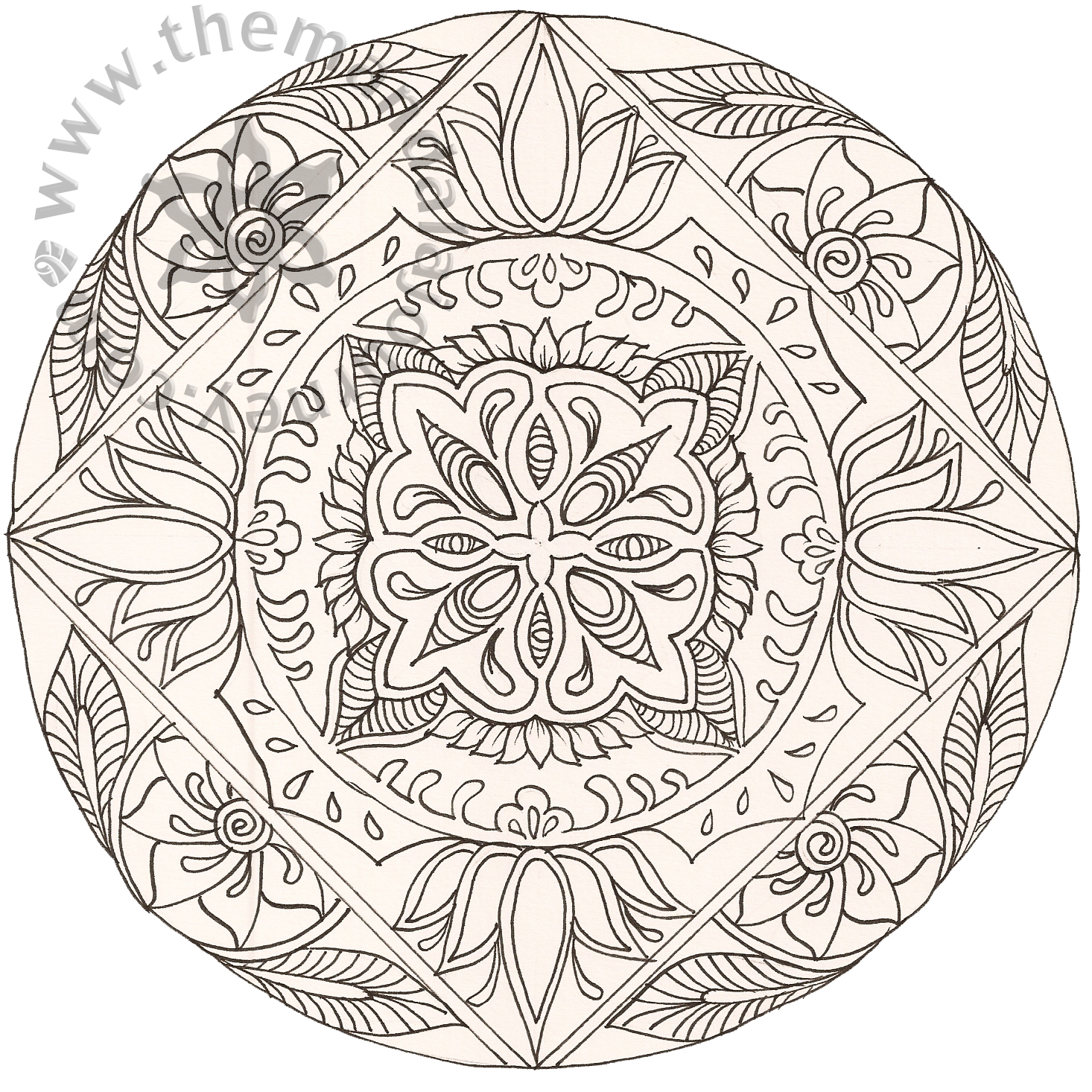 Mandala Tattoo Coloring Pages | free coloring pages of mandala pretty Mandala Tattoo Coloring Pages | free coloring pages of mandala pretty