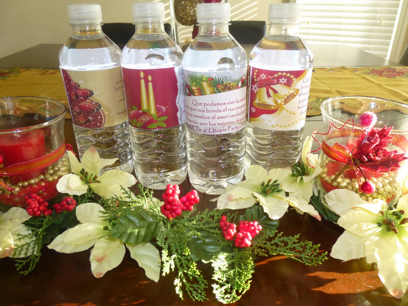 Utopia Party Decor Themed Water Bottle Labels