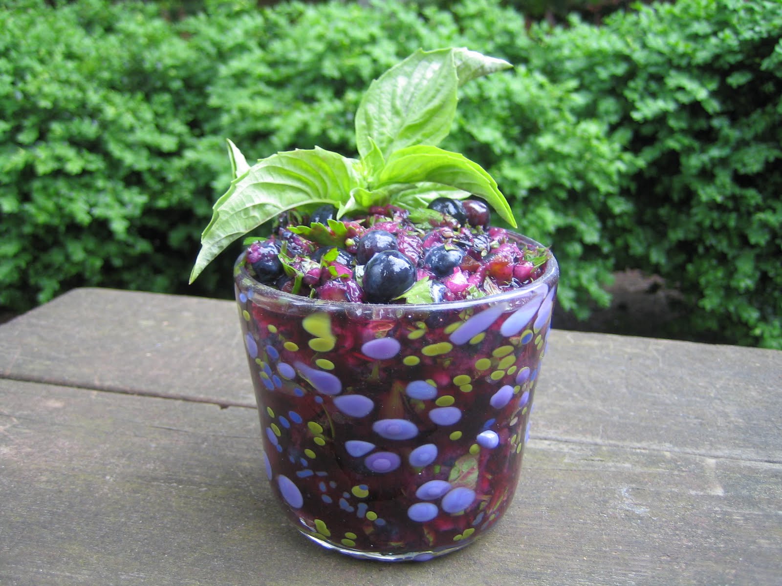 Blue Kale Road Fresh Blueberry Herb Salsa