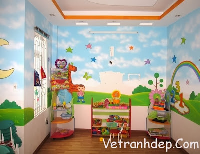 vẽ tranh tường mẫu giáo, vẽ tranh tường mẫu giáo,vẽ tranh tường mầm non