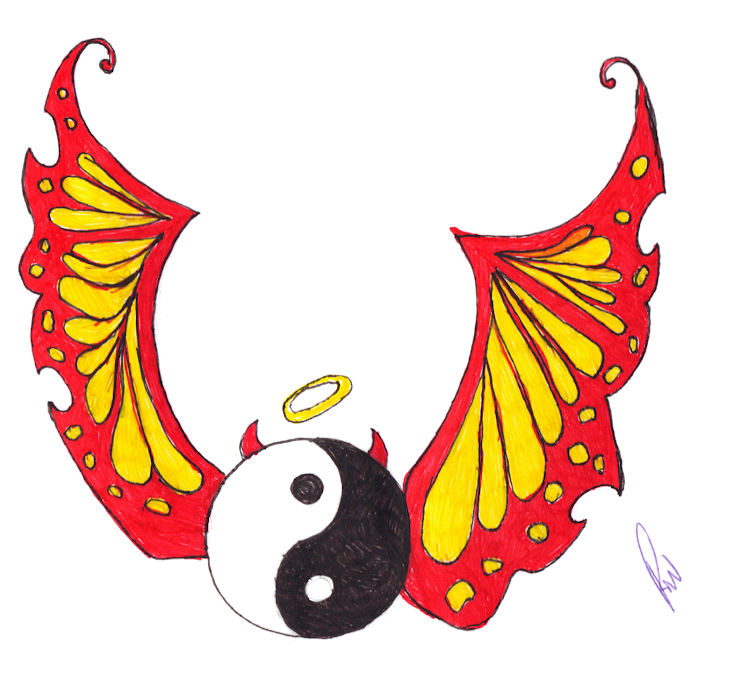 yin yang butterfly