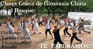 CLASES GRATIS DE GIMNASIA CHINA EN EL BOSQUE