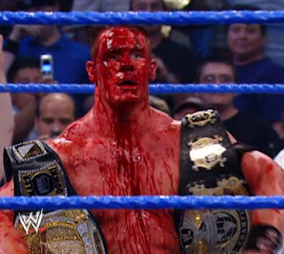 john cena died and full of blood