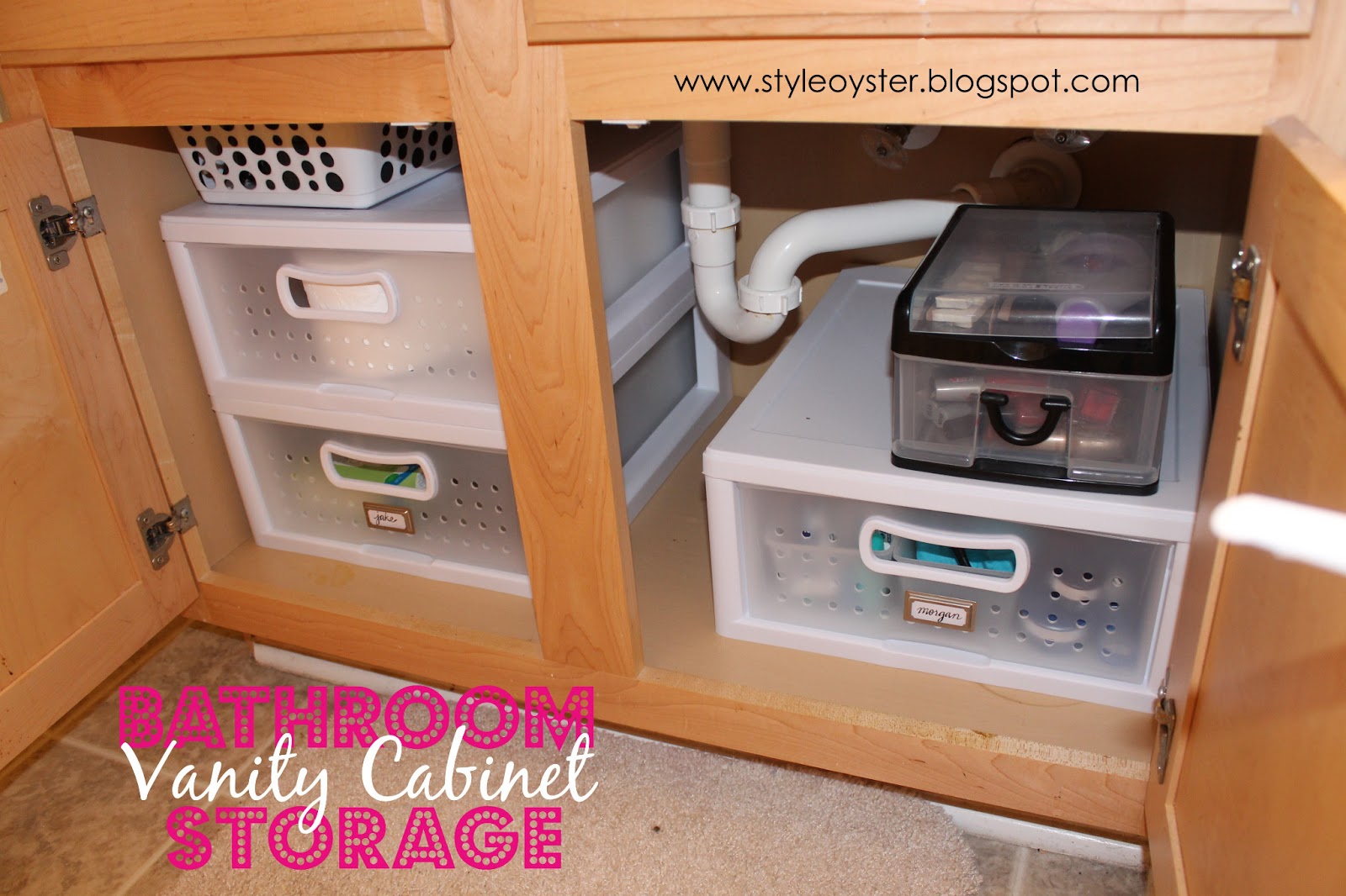 California To Carolina Bathroom Vanity Storage
