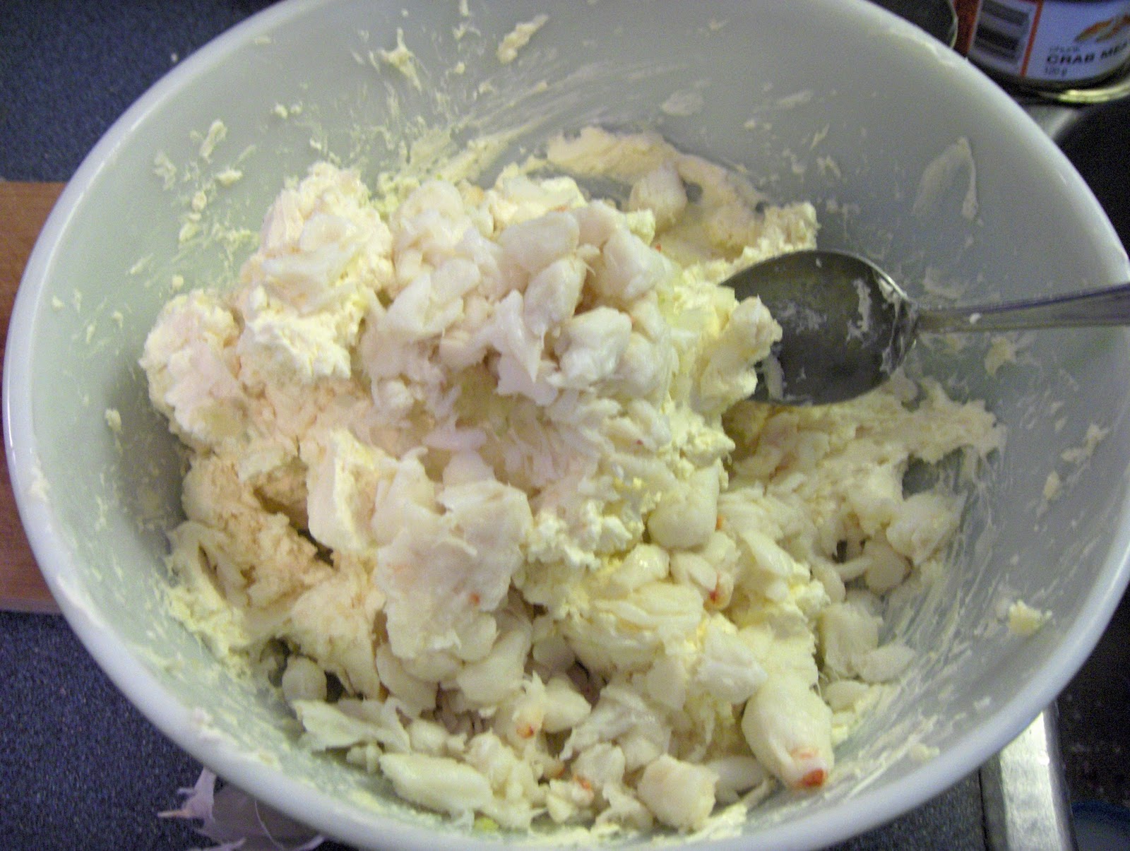 dinner at julie's Crab Cheese Ball