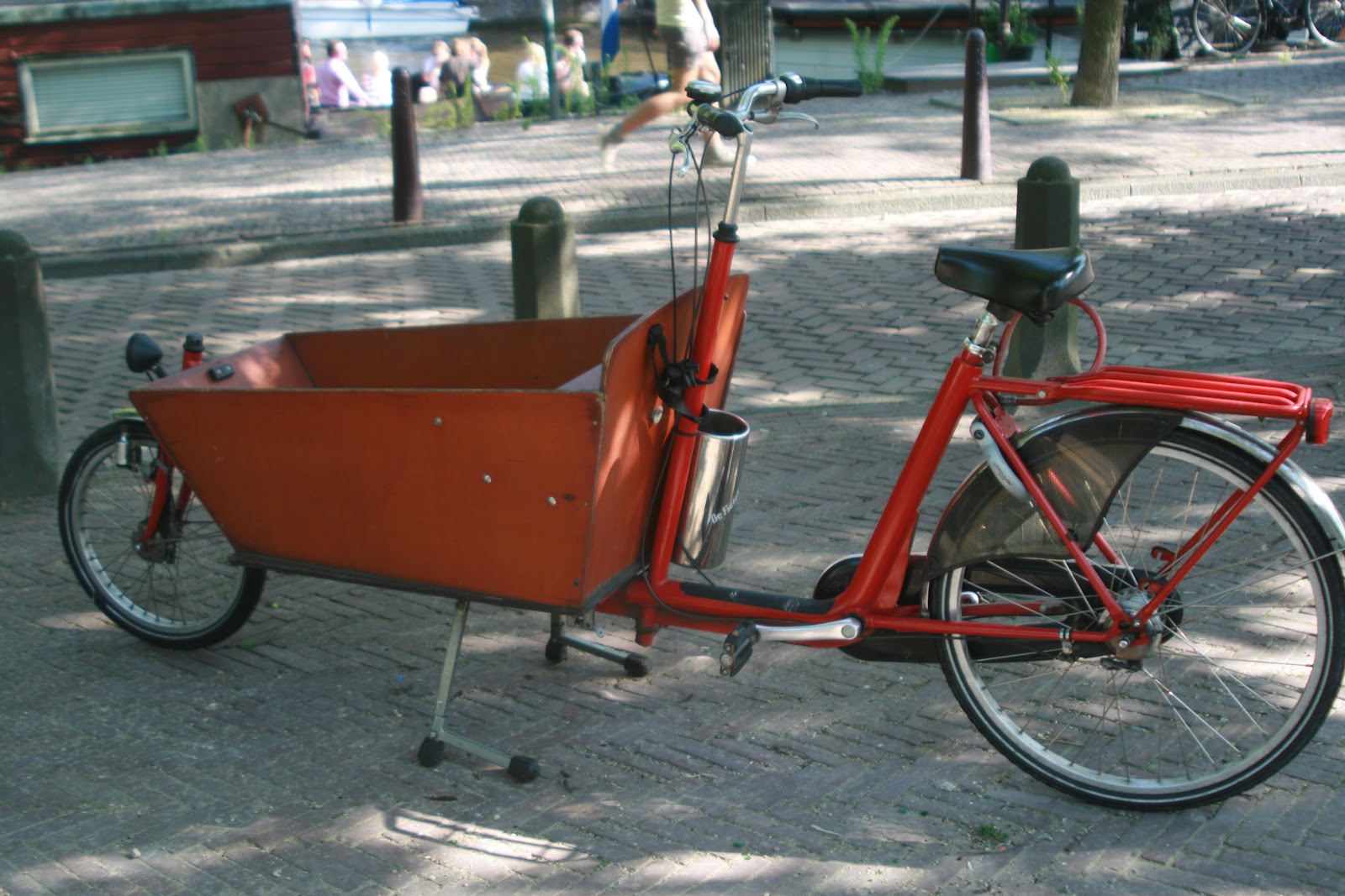 bike with bucket on front