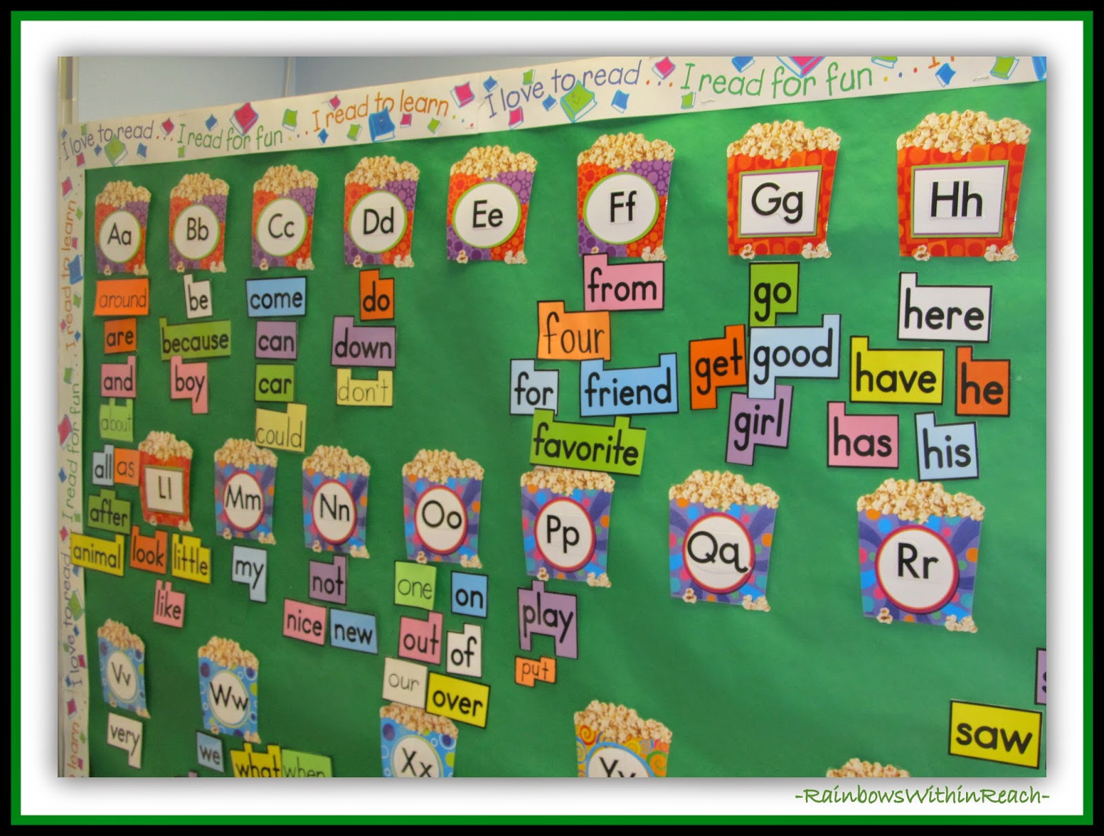 RainbowsWithinReach 77 Word Walls Sight Words + Environmental Print!