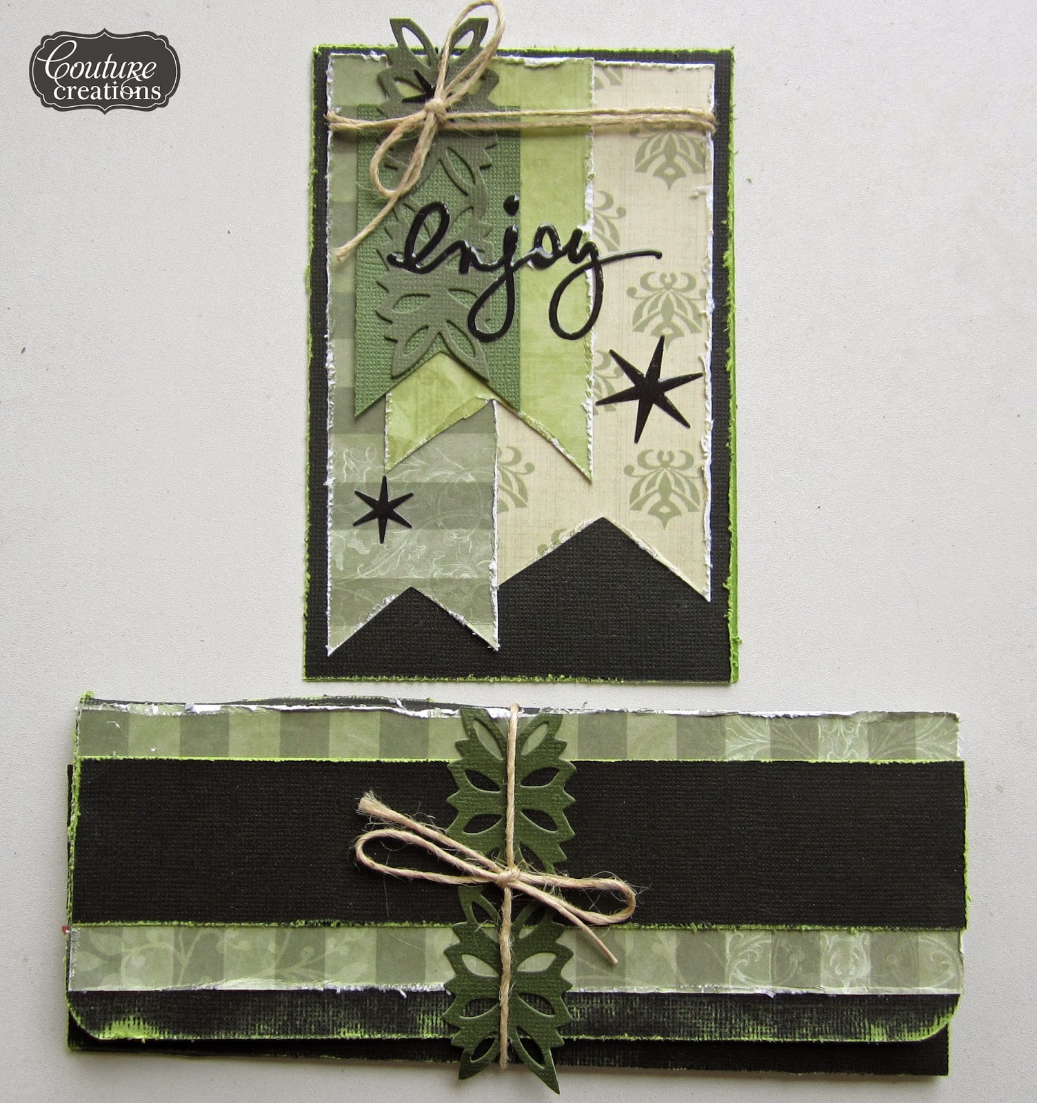 Gift Voucher Holder and Matching Card by Kerrie Gurney Couture Creations