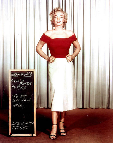 Marilyn Monroe Wardrobe Tests for Niagara