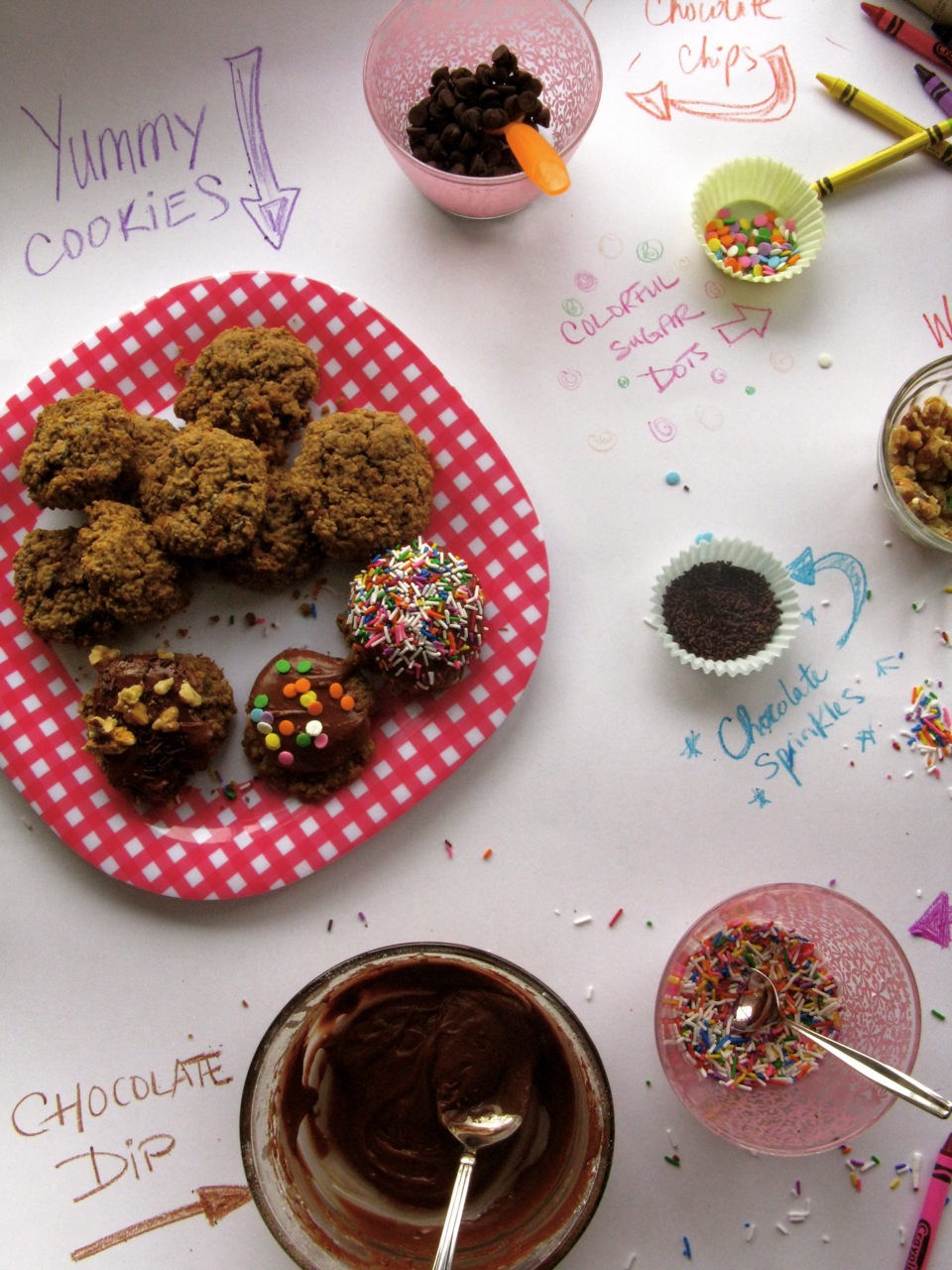 Double Chocolate Oatmeal Sprinkle Cookies The Best of This Life