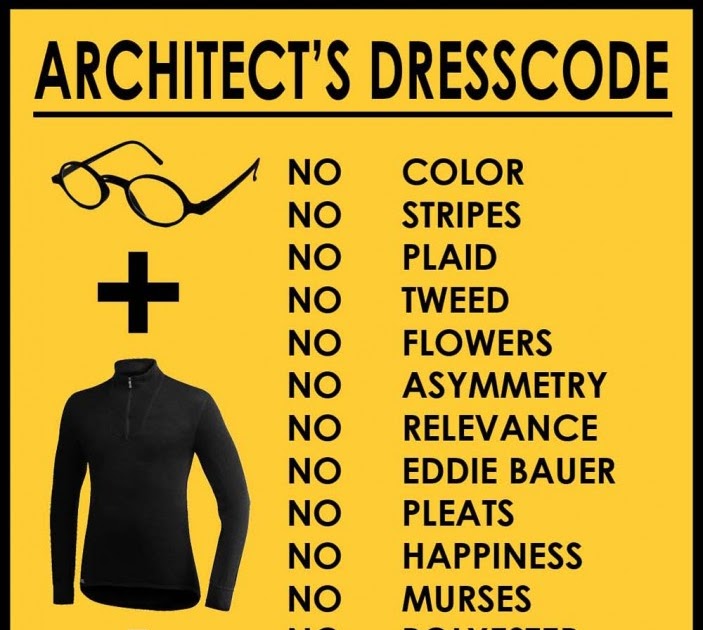 things I like An Architect's Dress Code