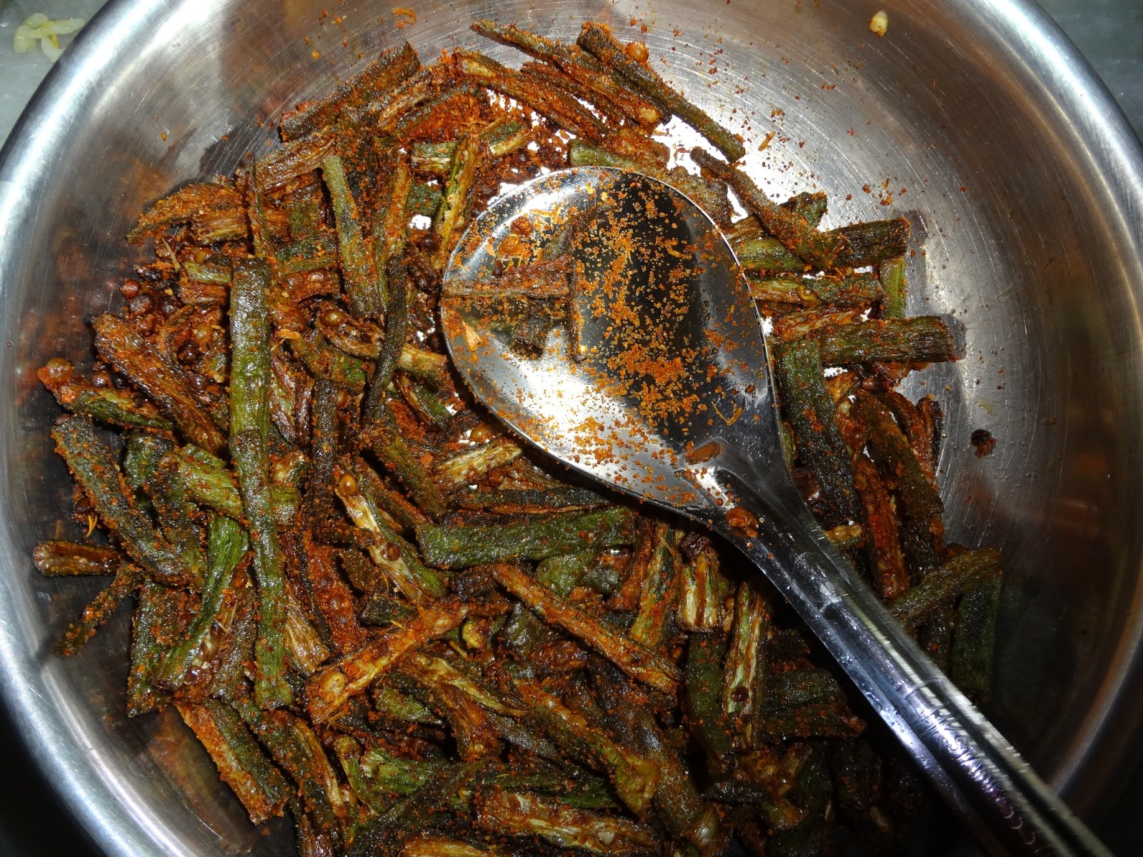 LADY FINGER VEGETABLE FRY {FOR RICE}
