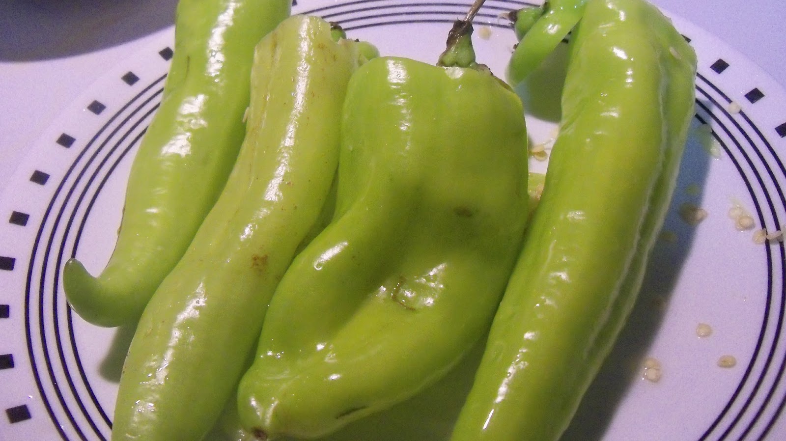 The Left Chapter BBQ Grilled Yellow Hot Peppers with Prosciutto