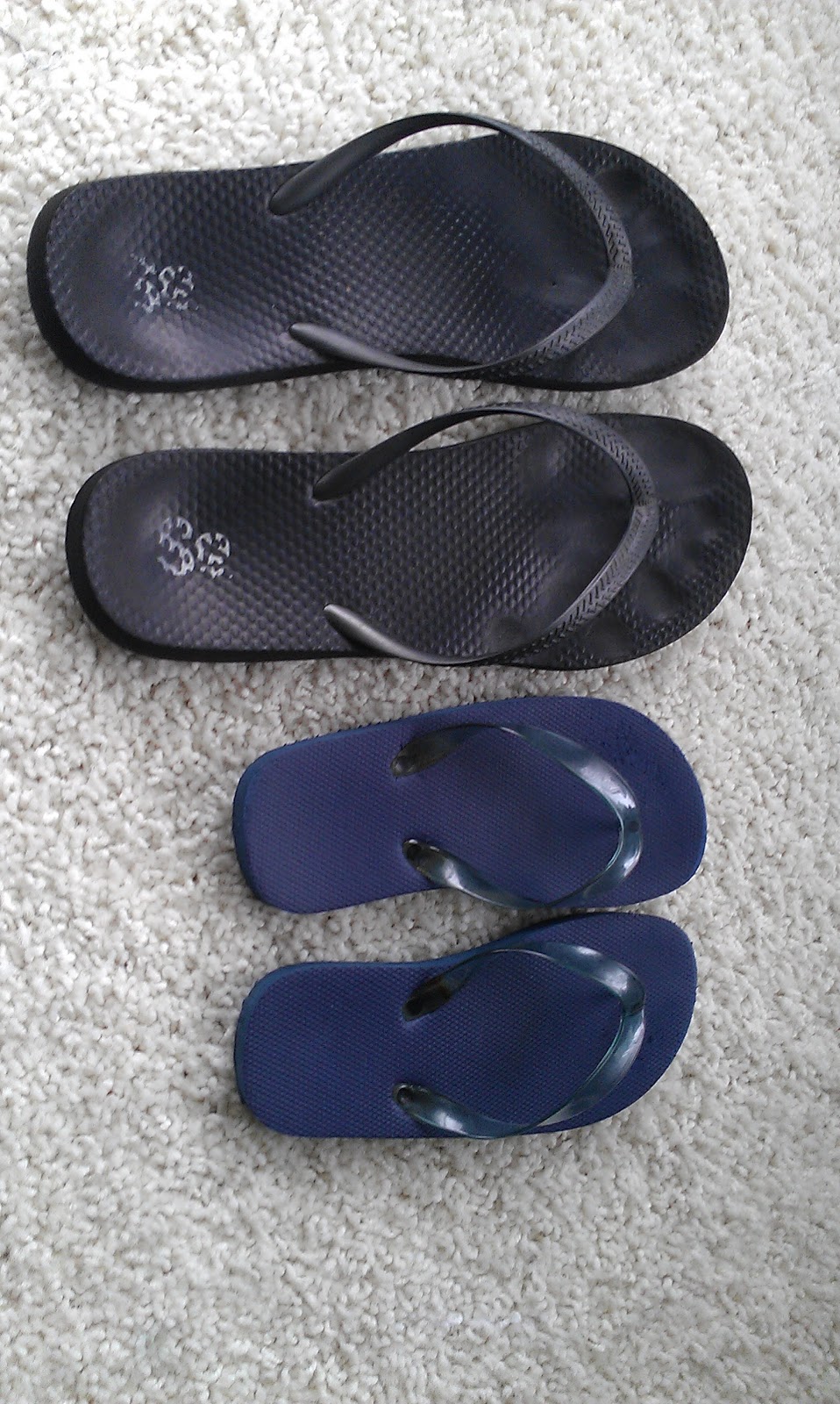 worn out flip flops