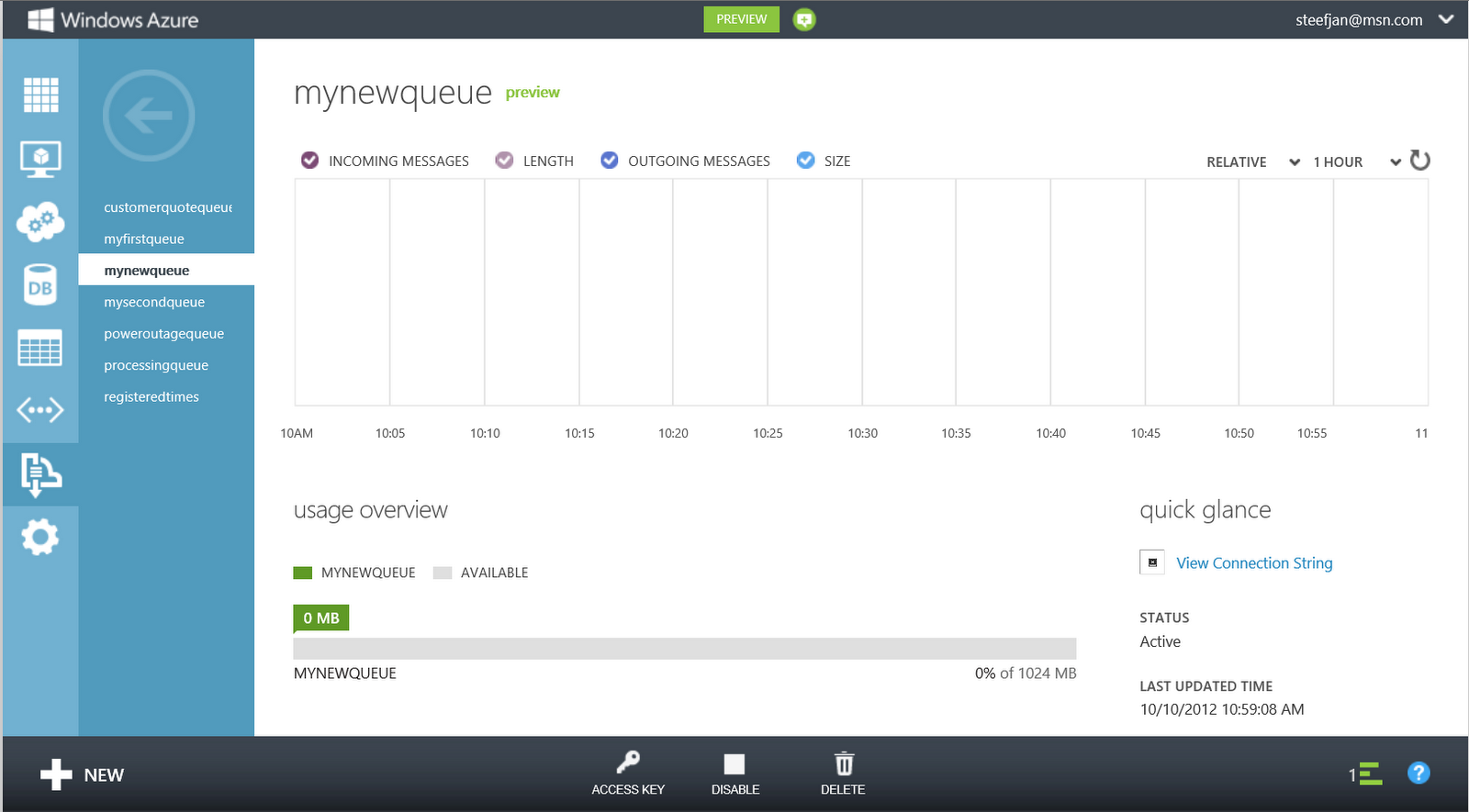 Windows Azure Service Bus Management Queues, Topics and Relays