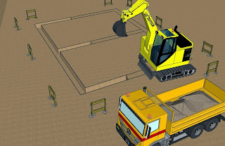 Engins de terrassement Les engins de terrassement entrent en action