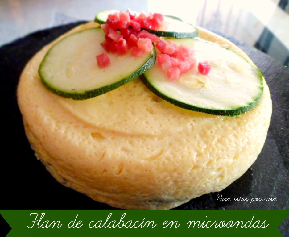 Flan De Calabacín Al Microondas
