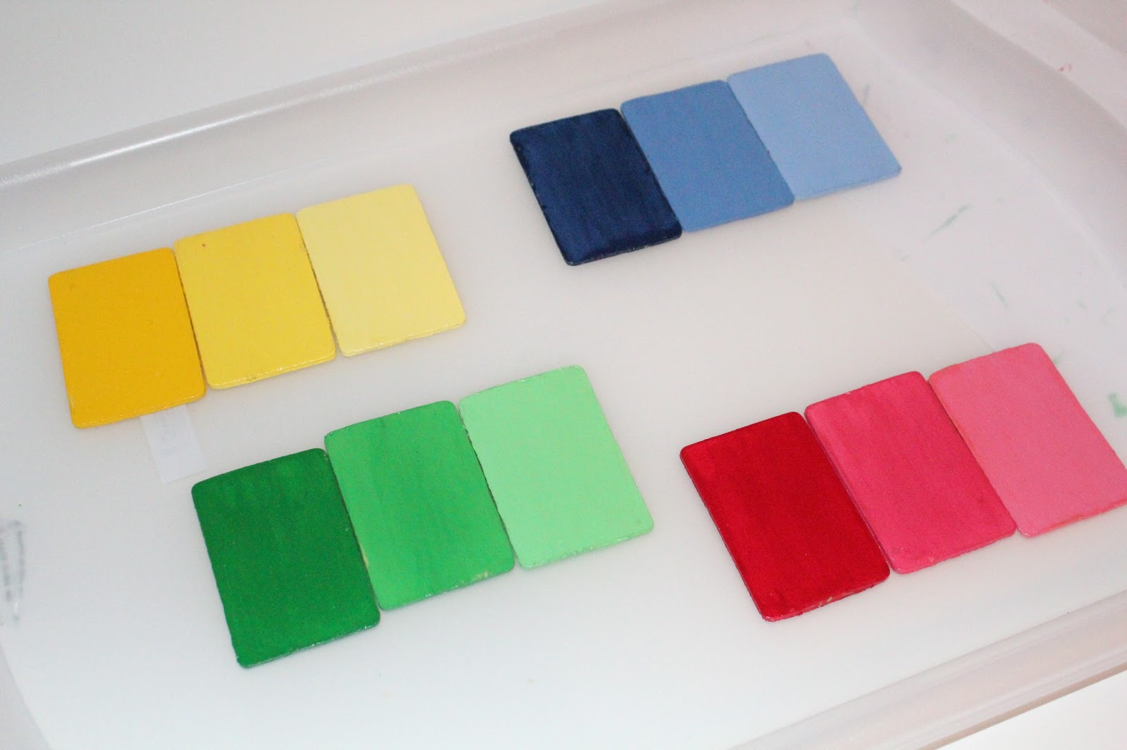 DIY Montessori Color Tablets