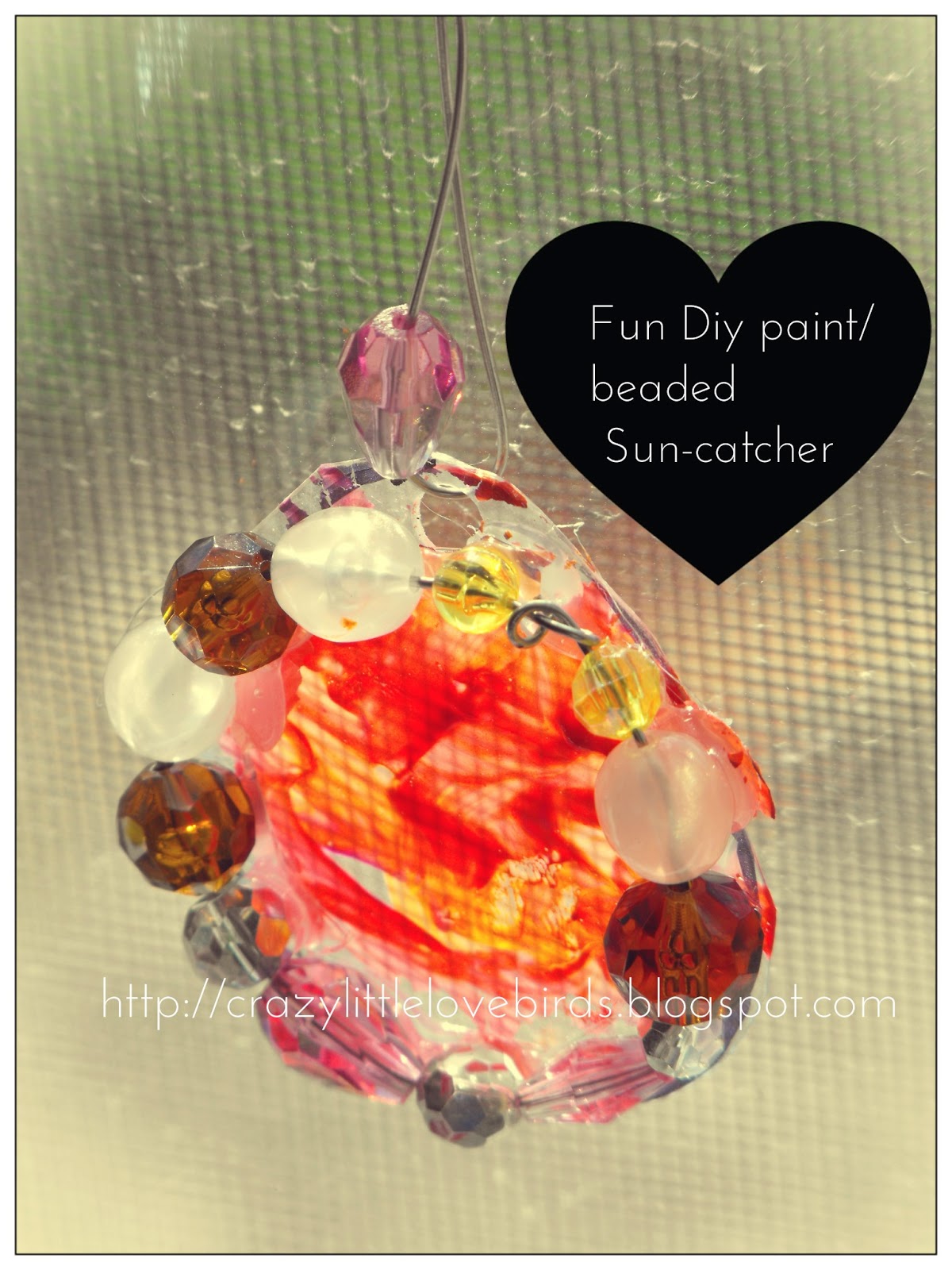 Crazylittlelovebirds DIY paint/beaded suncatchers!