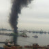 A fost iadul în Portul grec Keratsini. Un feribot a luat foc 