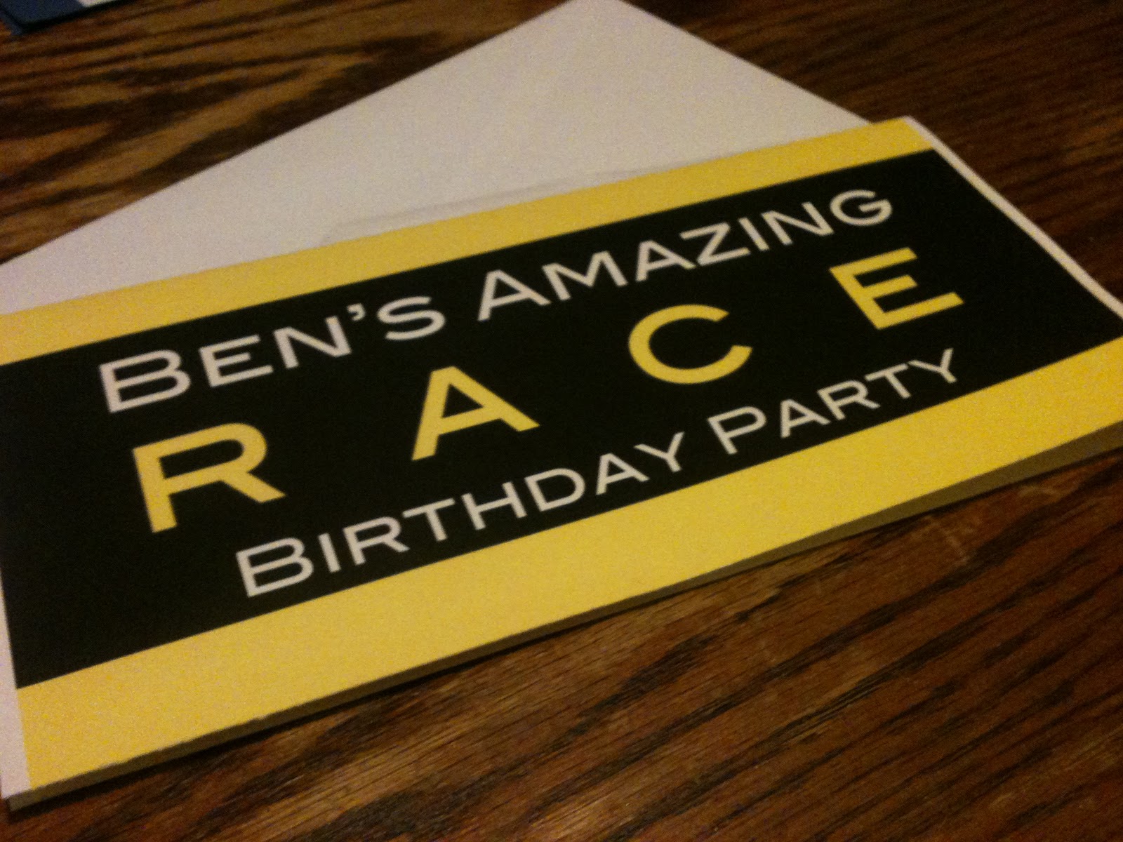 Homeschool Musings Ben's Amazing Race Birthday Party