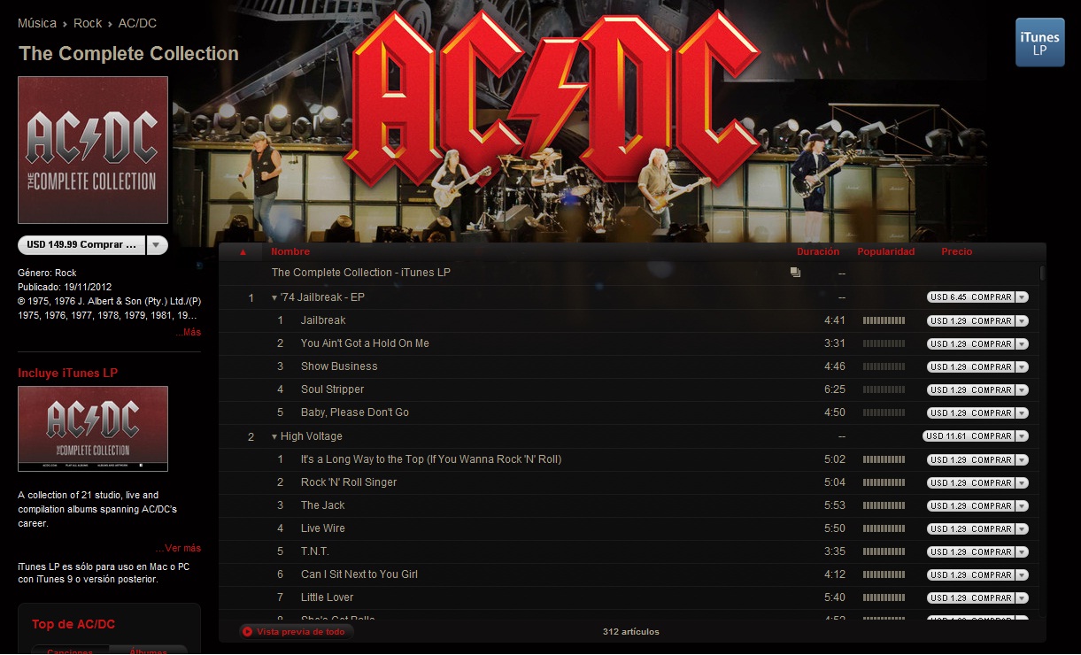 AC/DC The Complete Collection (Mastered For iTunes + LP)