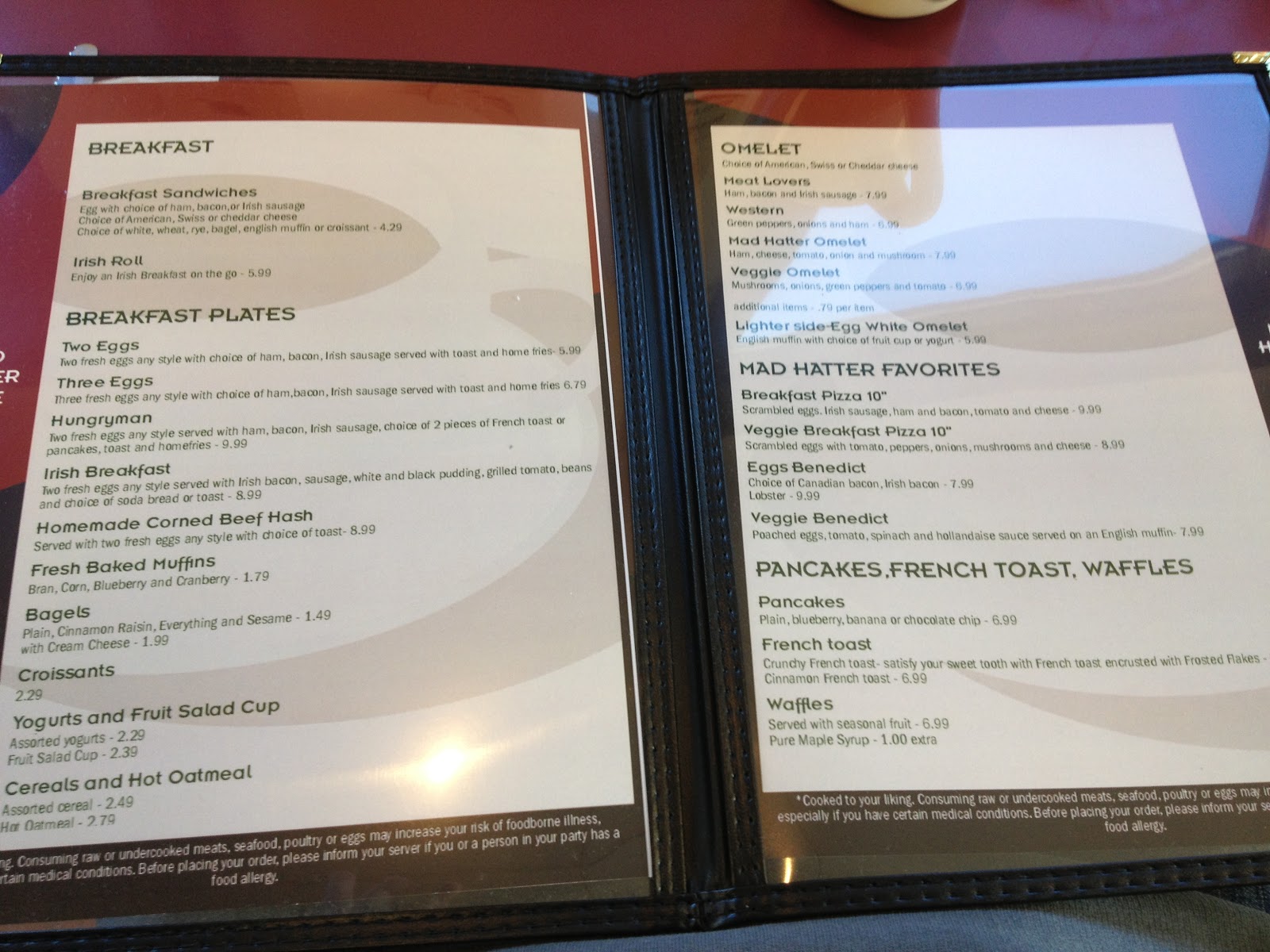 Boyled Dinner Day 23 Breakfast at the Mad Hatter Cafe in Weymouth